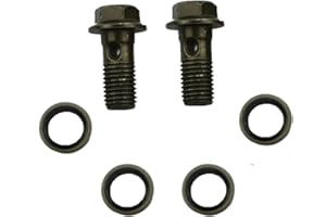 GOOFIT 10mm Banjo Bolt M10 1.0 Set of Disk Brake Assembly Replacement For 50cc 70cc 90cc 110cc 125cc 150cc 200cc 250cc ATV Dirt Bike Go Kart Pocket Bike Scooter