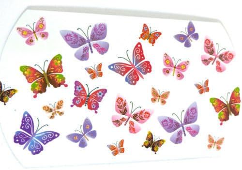 Pack Of 12 Christmas Pillow Favour Gifts Boxes New Pop Up Fold Flat Jewellery Gift (White Butterfly Medium 13x14x5cm 0455)