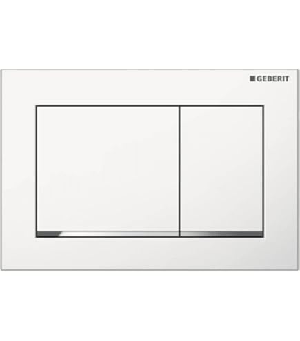 Geberit Piastra Di Comando Sigma 60 Per Cassetta Incasso – Doppio Scarico, Nero Cromato Lucido – 115.640.SJ.1 - 2
