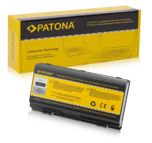 PATONA Laptop Akku für Asus X51RL | X51R | X51L | X51H | X51 | T12Ug | T12Ug | T12Mg | T12Mg | T12Jg | T12Fg | T12Er | T12C | T12 - Packard Bell MX66-207 | MX66 | MX65-042 | MX65 | MX52 | MX51 | MX45 | MX36 | MX35 - [ Li-ion; 4400mAh; schwarz ]