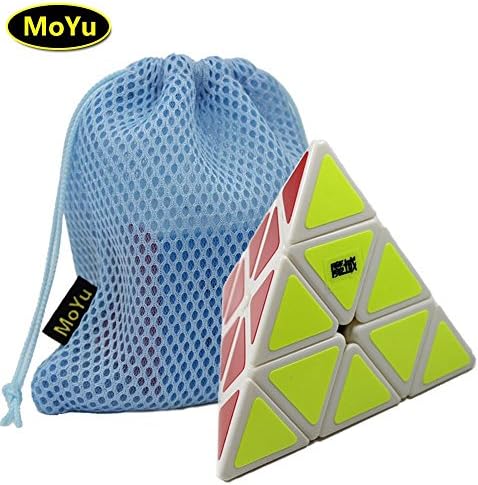 Oostifun Moyu Pyraminx Speed Puzzle Cube smooth turning Cube Toy (white) (+a Cube Bag)