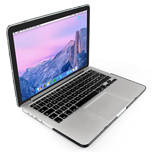 iDOO MacBook Schutzh  lle   Hard Case Cover Laptop H  lle  F  r MacBook Pro 13 Zoll mit Retina Display - ohne CD-Laufwerk  A1425 A1502  - matt  schwar