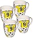 Produktbild alles-meine GmbH 1 Stück _ Kaffeetasse / Henkeltasse - 500 ml -  Fussball - Trikot Blau & Gelb..