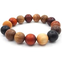 3 Bracciali Regolabili In Sandalo Tibetano Con Perline Buddha 8mm – Con Busta Regalo