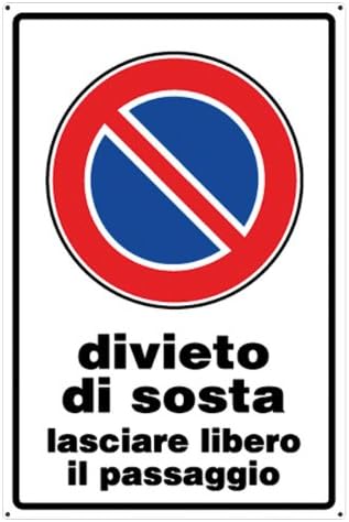 Sign Signs Plastic Staging Ban 30 x 20 cm