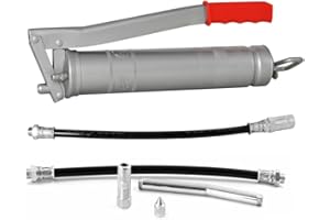 KS-Direkt Fettpresse Einhand Einhandfettpresse Handpresse Presse Schmierpresse Mehrzweckfett (Fettpresse + Zubehör)