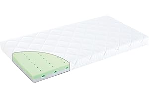 TRÄUMELAND GMBH TRÄUMELAND - Babymatratze 70x140 cm Air Flow Basic | Atmungsaktive Babybettmatratze | Öko-Tex 100 Zertifiziert, hautfreundlich & allergikergeeignet | Waschbarer Baumwollbezug | Made in Austria