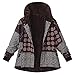 Produktbild Damen Winterjacke UFODB Frauen Hoodie Mantel Leinen Nationaler Stil Drucken Slim Fit Plus SAMT Mit Kapuze Freizeitjacke Coat Sweatjacke Outwear Trenchcoat M-5XL
