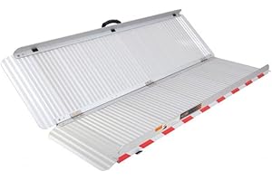 SELF CONFORT TOUS-ERGO | Self-Confort | Rampe d'Accès Pliable Eco | Rampe pour Fauteuils Roulants | Rampe de Chargement | Poids Maximum Supporté : 300kg | Aluminium