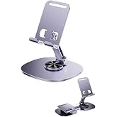 Kyrotech Metal Aluminum 360 Degree Rotatable Yk Design Desktop Phone Holder, Height Adjustable, Professional Use