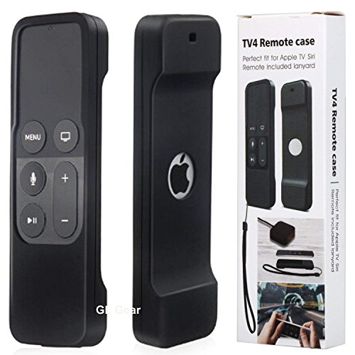 GL Gear - Carcasa de Silicona para Apple TV de 4ª generación, Mando a Distancia Siri, Antipolvo