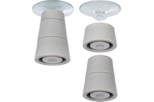 WENKO Patas para Tablas de vidrio 4 PCS, Grigio, 24.5x10x2.5 cm