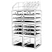 Produktbild hblife Make up Organizer Acryl Kosmetik Aufbewahrung Organizer Schubladen Aufbewahrungsfächer und Multifunktionale Aufbewahrungsbox Schmuck Display Box mit 12 Schubladen (transparent)
