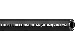 BK-POWERTCS 18 mm) Meterware Schlauch Benzinschlauch Ölschlauch Kraftstoffschlauch Dieselschlauch Kraftstoffleitung für Benzin-Kraftstoff-Diesel Zertifikat SAEJ30 R6 (Innen Ø: 18,0 mm/Außen Ø: 26,0 mm (11/16")