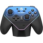GameSir Super Nova Wireless Gaming Controller for PC/Switch/iOS/Android, Hall Effect Stick & Trigger, Rubberized Grips, RGB L