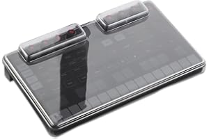 Decksaver Cover for IK Multimedia Uno Synth & Drum - Super-Durable Polycarbonate Protective lid in Smoked Clear Colour, Made in The UK - The Producers' Choice for Unbeatable Protection