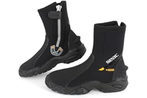 Seac Pro HD, 6mm Neoprene Wetsuit Boots with Side Zipper