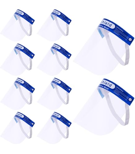 Maschera Protettiva Viso Trasparente - Scudo Antipolvere E Schizzi, Per Lavoro E Sport - Foto 2