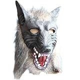 Nombre del artículo: Máscara de cabeza de lobo.