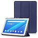 Produktbild Lenovo Tab4 10 Hülle - Ultra Dünn PU Leder Schutzhülle mit Standfunktion und Auto Aufwachen/Schlaf Funktion für Lenovo Tab4 10 25,654 cm (10,1 Zoll HD IPS Touch) Tablet-PC, Dunkelblau