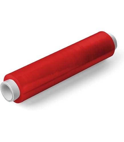 Red Stretch Film 400mm X 250m 23mu - Extended Core - Stock Supplies Ltd - View #4