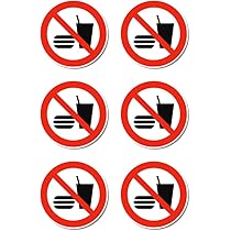 6 Pack No Smoking In This Area Sign A6 105x148mm Zelfklevende Vinyl Sticker Verbod Veiligheidsbord