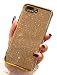Produktbild Homikon Plating Silikon Hülle KThree-Stage Überzug TPU Tasche Bling Glänzend Glitzer Handyhülle Durchsichtig Kirstall Clear Schutzhülle Case Cover Etui Kompatibel mit Huawei Mate 10 Lite - Gold