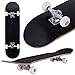Produktbild Goplus Skateboard Komplettboard Funboard Minicruiser Holzboard Longboard Farben zur Wahl (Schwarz)