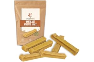 Wildfang® Fromage de Yak pour Chien L (env. 101 g) – friandises pour Chien, bâtonnets au Fromage de Yak de l’Himalaya, friandise Dentaire Churpi pour Chiens de 25 à 45 kg, Lot de 6