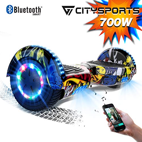 CITYSPORTS Hoverboard 6.5 Pouces Hover Board...