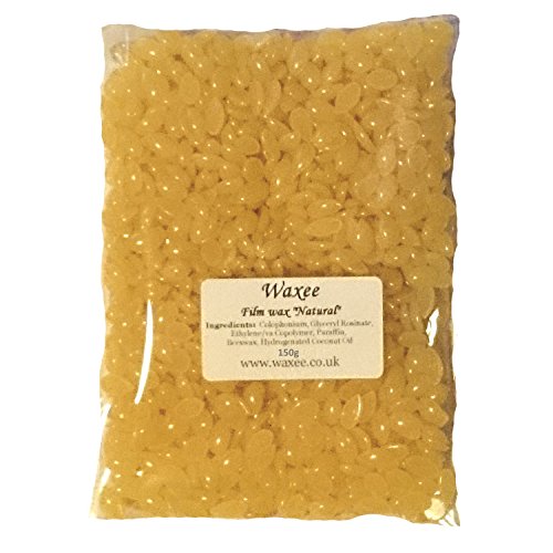 NO STRIPS! Low temperature Natural Hot Film Hard Wax Pellets Brazilian Bikini (150g bag)