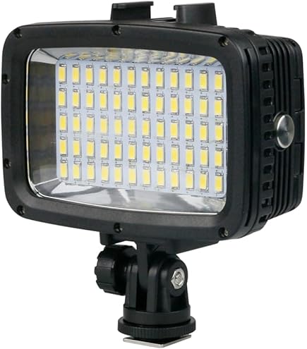 Sea Frogs RGB Unterwasser-Videolicht – Wasserdicht Bis 40m, Für GoPro Hero 12/11/10/9, Mit 3 Kaltlichtschuhen