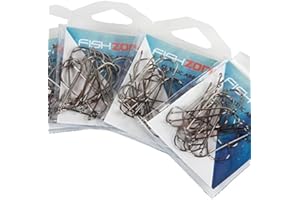 Fishzone 100 Hooks Superior Classic ABERDEEN Sea Fishing Hooks.- Available in size 8/0, 6/0, 4/0, 3/0, 2/0, 1/0, 1, 2, 4 and 6 - Ideal for most Sea Fishing Needs