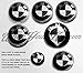 Price comparison product image WHITE & BLACK CARBON FIBER BMW Badge Emblem Overlay HOOD TRUNK RIMS FITS ALL BMW