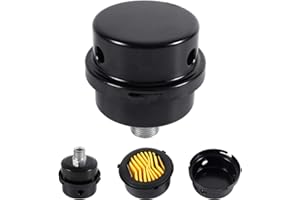 ANGGREK 3/8"16MM Silencieux de Filtre à Air de compresseur Métal d'air pour les chaudières à compresseur d'air Couleur Noir