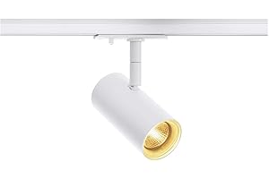 ‎SLV SLV NOBLO SPOT | LED Strahler 1-Phasen, Dreh- und schwenkbarer Schienen-Strahler, LED Spot, Deckenstrahler, Deckenleuchte, Schienensystem, Innenleuchte| inkl. 1Phasen-Adapter, Weiß