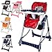 TecTake Baby highchair height adjustable -different colours- (Red-Blue)