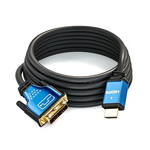 deleyCON Premium HQ HDMI zu DVI Kabel High Speed – [2m] – 3D Ready – HDMI auf DVI Adapterkabel [2 meter] - 4