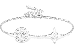VASSAGO Pulsera de nudo de bruja pulsera de pentagrama de tetragramatón colgante de nudo celta amuleto de protección joyería pagana irlandesa para mujeres y hombres