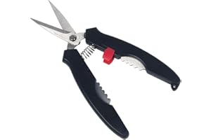 Buwei 7 '' Cocina Cracker Pelador de langostinos Cáscara de cangrejo Pierna Mariscos Tijera