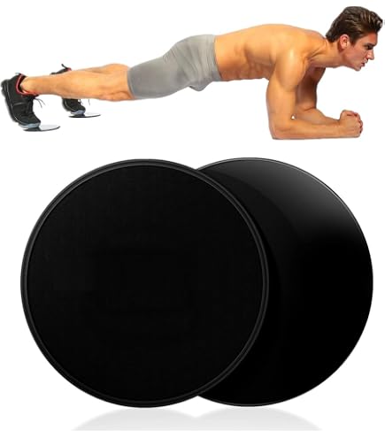 Set 2 Dischi Scorrevoli Per Addominali In ABS – Glider A Doppia Faccia Per Esercizi Core, Yoga E Pilates, Adatti A Legno, Moquette E Piastrelle