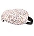 Moolecole New Breathable Eye Mask Contoured 3D Velcro Adjustable Elastic Strap Sleep Mask For Men and Women Best for Travel Blocks the Light 8.3cm*21.5cm Floral