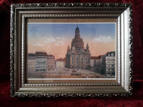 BILDERRAHMEN Fotorahmen ANTIK Silber Schwarz m Glasscheibe 13×18 zum hängen oder stellen - 2