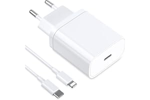 ER-ESTAVEL iPhone ladegerät 20W USB-C Schnellladegerät - mit 2M Ladekabel für iPhone 14 13 12 11 X Pro Max Plus,Travel Charger Schnellladekabel Adapter Netzteil Ladestecker Netzstecker Power