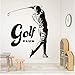 Produktbild Newberli Sport Spiel Golf Wasserdichte Wandaufkleber Für Schlafzimmer Vintage Golf Player Muster Vinyl Kunst Wandtattoos Wohnkultur Tapete 58 * 74 Cm