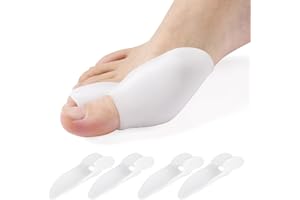 ACWOO Hallux Valgus Correcteur, 4Pcs Orthèses Pour Hallux Valgus, Séparateur d'Orteils en Silicone, Correcteur d'Orteils, Ecarteur Orthese Pied, Gros Redresseur Orteil, Protecteur Oignon