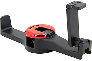 Viilich Autositz Haken Auto Kopfstütze Handyhalter, Autositzhaken mit Handyhalterung, Strapazierfähiger Rücksitz Kopfstützen Halter Hakenaufbewahrung für Handtaschen(Rot)
