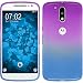 Produktbild PhoneNatic Case für Motorola Moto G4 Hülle Silikon Design:04 Ombrè + 2 Schutzfolien