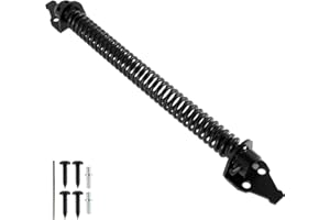 RETROK Ferme-porte automatique pour portail de jardin en bois, porte universelle de 8 pouces, fermeture automatique ressort clôture en métal fermeture à ressort de porte, antirouille, ferme-porte automatique