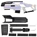 Produktbild MAJOZ 3D Drucken Modification Kit Vorderrohr Upgrade Kit + Rail Adapter für Nerf CS-18 N-Strike Elite Rapidstrike -Schwarz